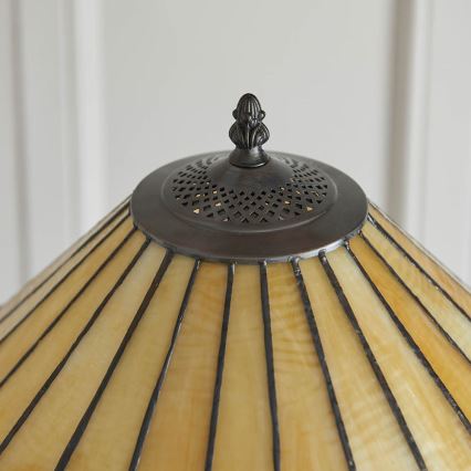 Endon 64192 - Stojacia lampa Tiffany JAMELIA 2×E27/60W/230V Ø 50 cm