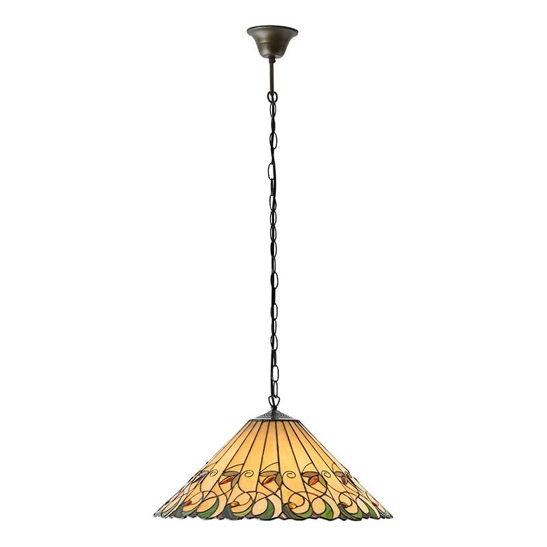 Endon 64194 - Luster na reťazi JAMELIA 3xE27/60W/230V pr. 50 cm