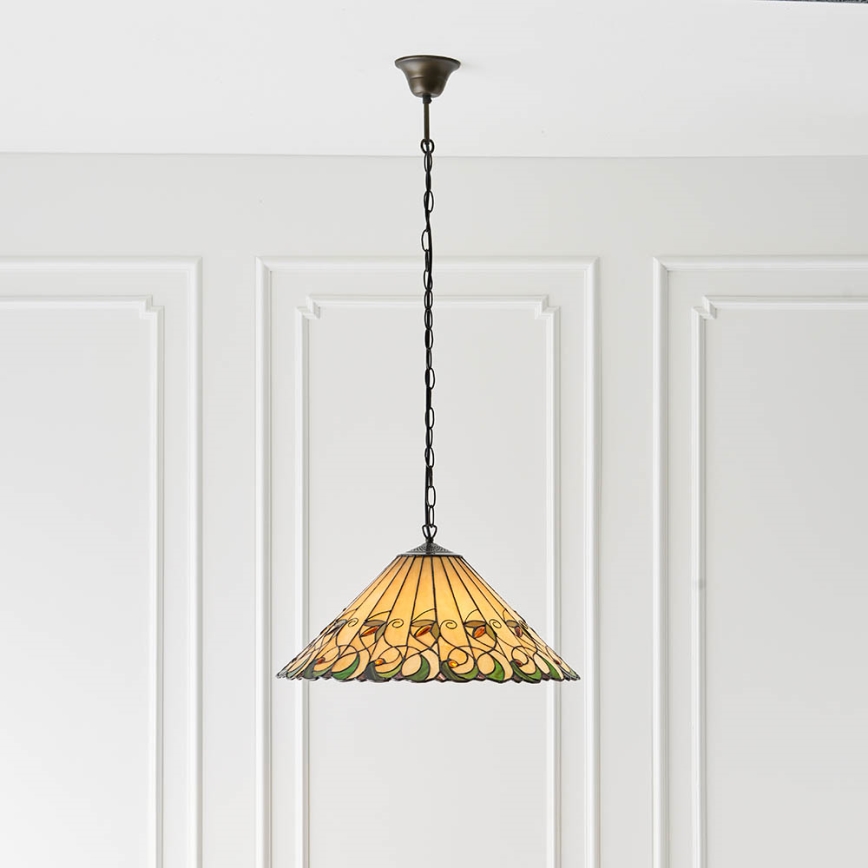 Endon 64194 - Luster na reťazi JAMELIA 3xE27/60W/230V pr. 50 cm