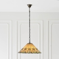 Endon 64194 - Luster na reťazi Tiffany JAMELIA 3xE27/60W/230V, priemer 50 cm