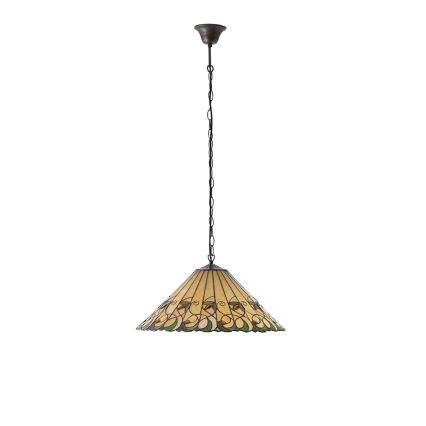 Endon 64194 - Luster na reťazi Tiffany JAMELIA 3xE27/60W/230V, priemer 50 cm