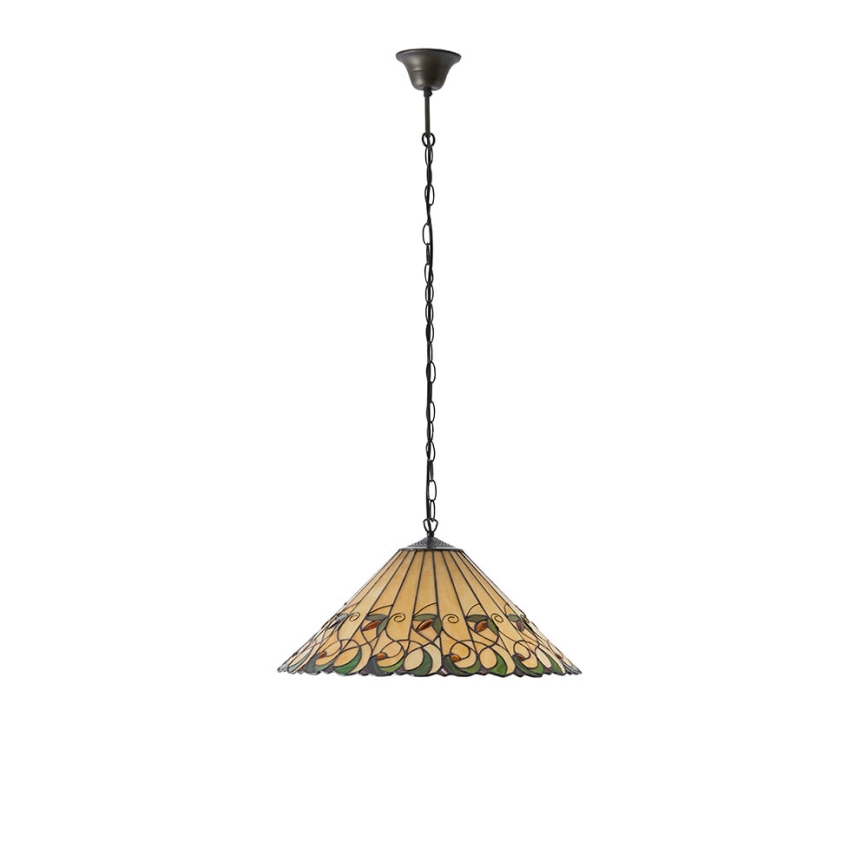 Endon 64194 - Luster na reťazi Tiffany JAMELIA 3xE27/60W/230V, priemer 50 cm