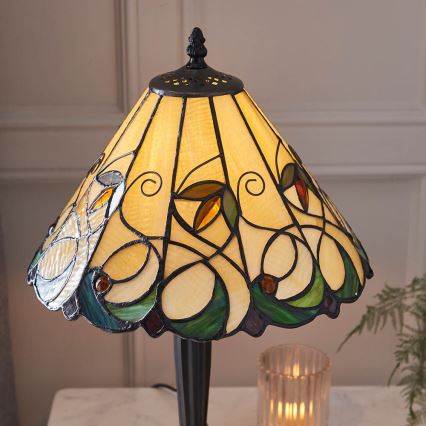 Endon 64195 - Stolná lampa JAMELIA 1xE27/60W/230V priemer 31 cm