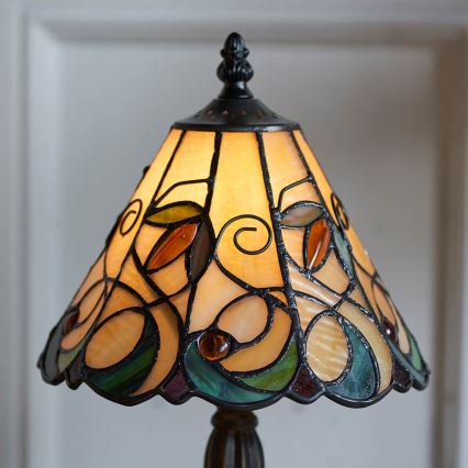 Endon 64196 - Stolná lampa Tiffany JAMELIA 1xE14/40W/230V pr. 20 cm