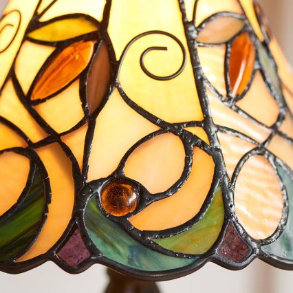 Endon 64196 - Stolná lampa Tiffany JAMELIA 1xE14/40W/230V pr. 20 cm