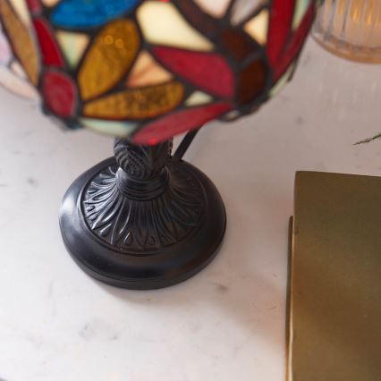 Endon 64246 - Stolová lampa Tiffany LORETTE 1xE14/40W/230V pr. 15 cm