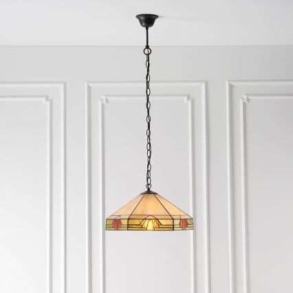 Endon 64285 - Luster na reťazi NEVADA 1xE27/60W/230V pr. 35 cm