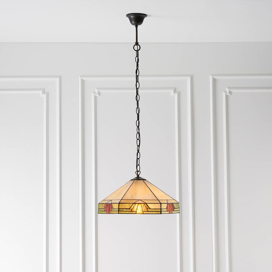 Endon 64285 - Luster na reťazi NEVADA 1xE27/60W/230V pr. 35 cm