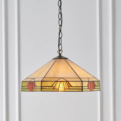 Endon 64285 - Luster na reťazi NEVADA 1xE27/60W/230V pr. 35 cm