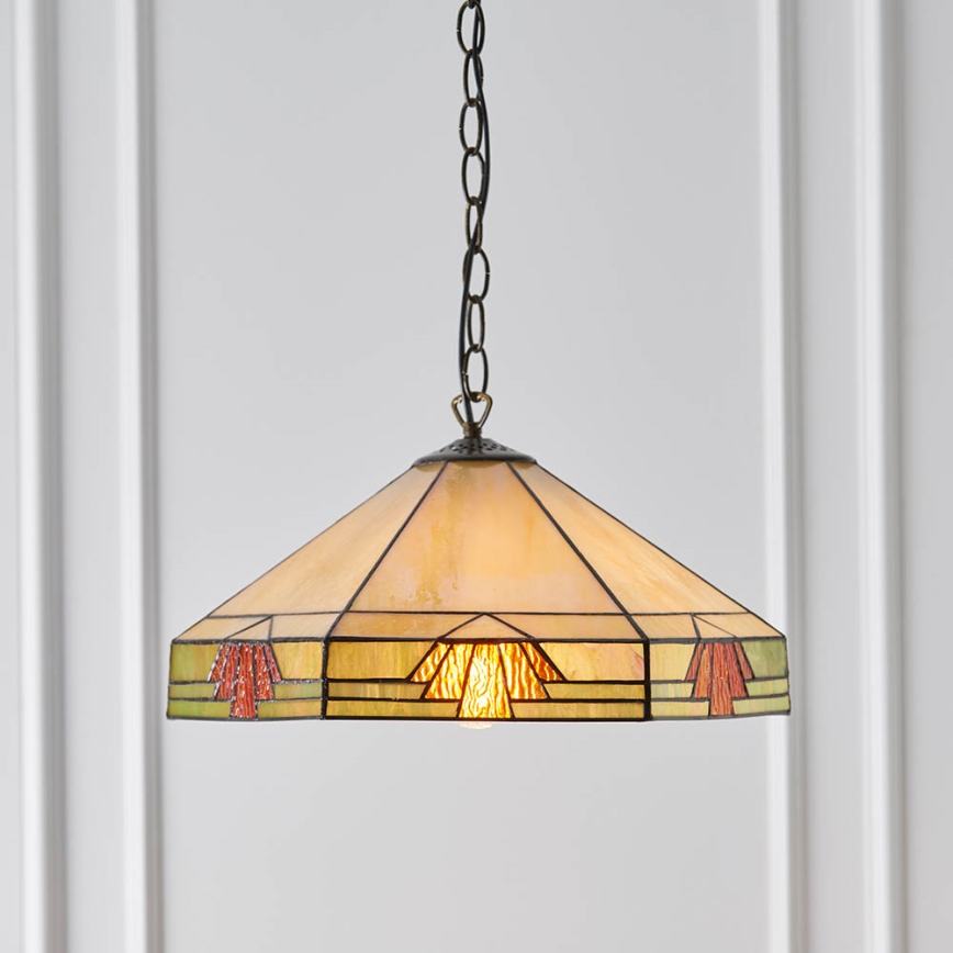 Endon 64285 - Luster na reťazi NEVADA 1xE27/60W/230V pr. 35 cm