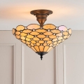 Endon 64300 - Prisadený luster Tiffany PEARL 3xE27/60W/230V pr. 37 cm
