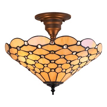 Endon 64300 - Prisadený luster Tiffany PEARL 3xE27/60W/230V pr. 37 cm