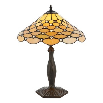Endon 64301 - Stolná lampa Tiffany PEARL 1xE27/60W/230V Ø 37 cm