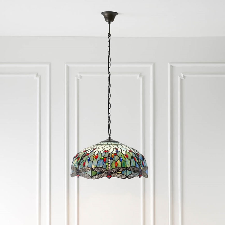 Endon 66148 - Luster na reťazi DRAGONFLY 3xE27/60W/230V pr. 50 cm