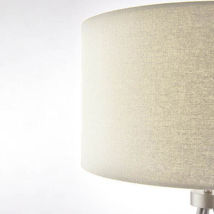 Endon 66986 - Stolná lampa TRI 1xE27/40W/230V matný chróm/krémová