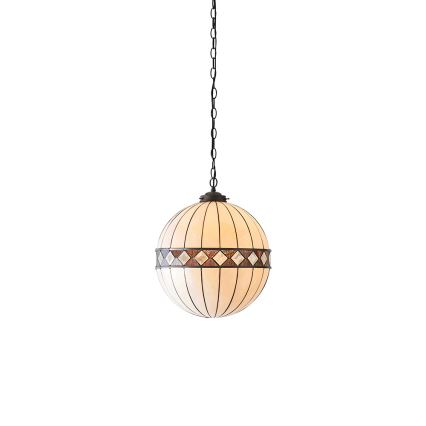 Endon 67045 - Luster na reťazi Tiffany FARGO 1xE27/60W/230V priemer 40 cm