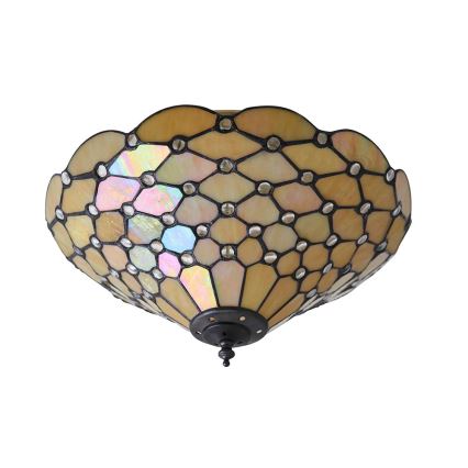 Endon 70242 - Stropné svietidlo Tiffany PEARL 2xE27/60W/230V priemer 37 cm