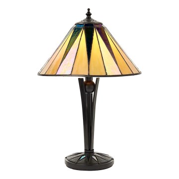 Endon 70367 - Stolná lampa Tiffany DARK STAR 1xE14/40W/230V, priemer 30 cm