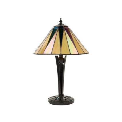Endon 70367 - Stolná lampa Tiffany DARK STAR 1xE14/40W/230V, priemer 30 cm