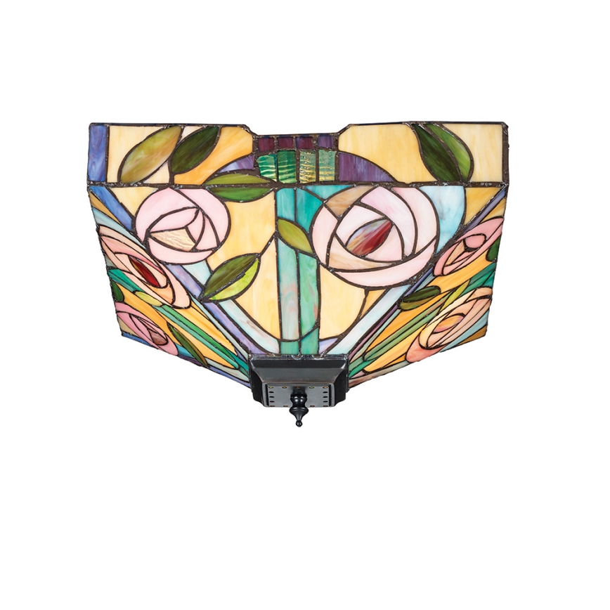 Endon 70699 - Stropné svietidlo Tiffany WILLOW 2xE27/60W/230V 35x35 cm