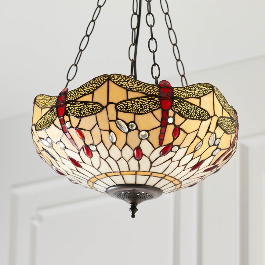 Endon 70759 - Luster na reťazi DRAGONFLY 3xE27/60W/230V pr. 41 cm