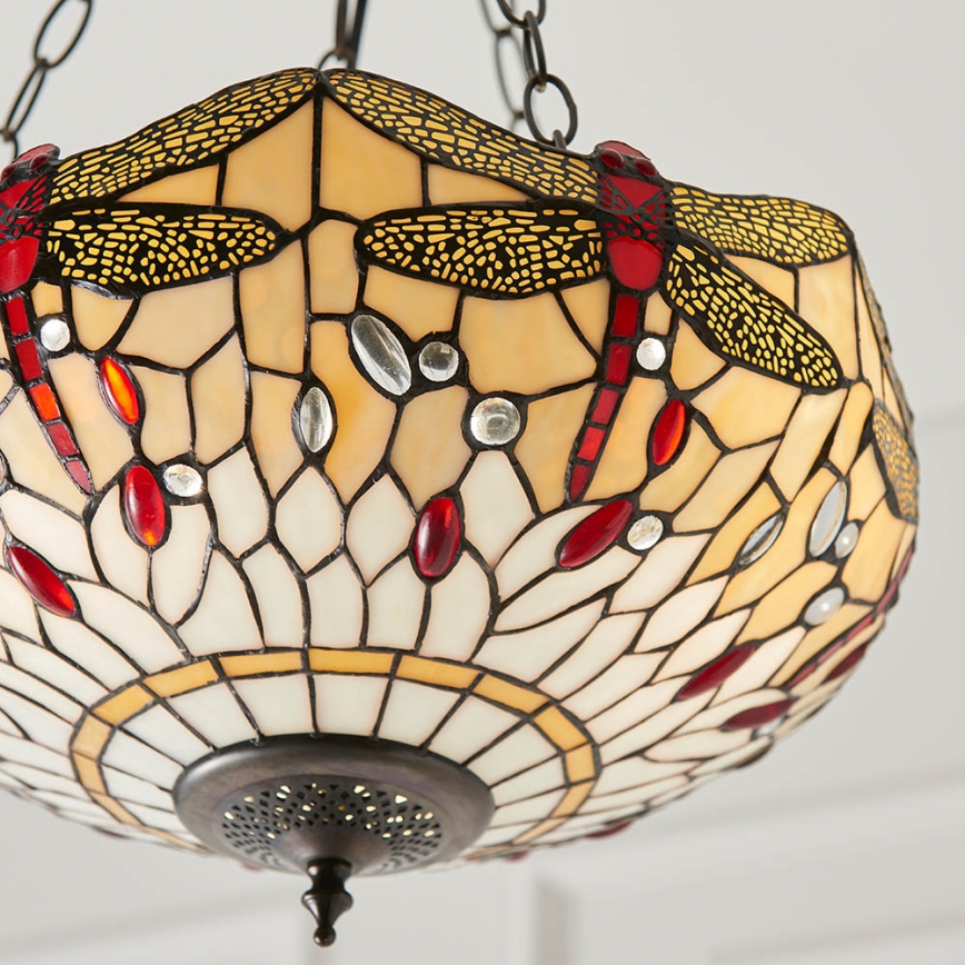Endon 70759 - Luster na reťazi DRAGONFLY 3xE27/60W/230V pr. 41 cm