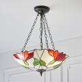 Endon 70946 - Luster na retiazke Tiffany BOTANICA 3xE27/60W/230V priemer 45 cm