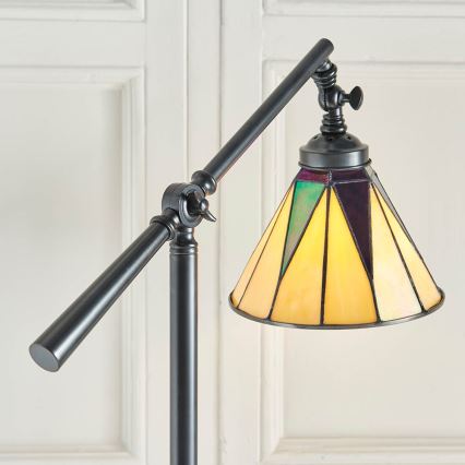 Endon 74355 - Stojacia lampa Tiffany DARK STAR 1xE14/40W/230V