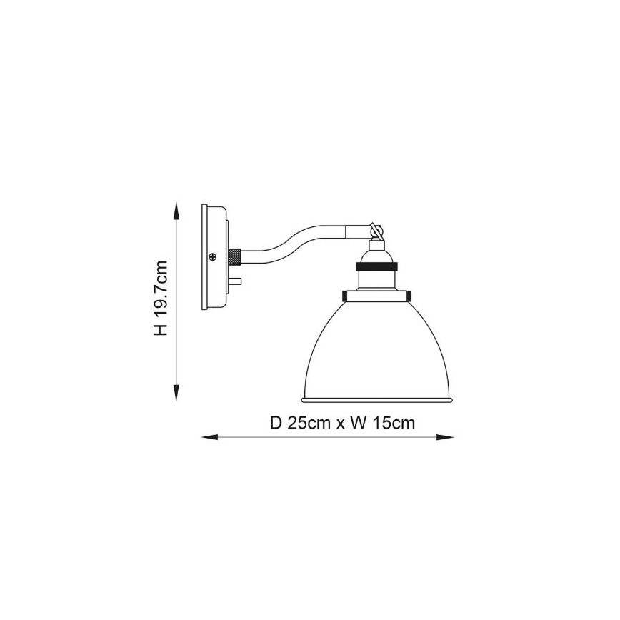 Endon 76330 - Nástenné bodové svietidlo FRANKLIN 1xE14/40W/230V mosadz/taupe
