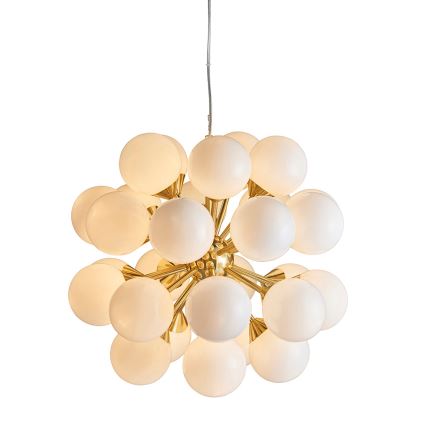 Endon 76499 - Luster na lanku OSCAR 28xG9/18W/230V zlatý