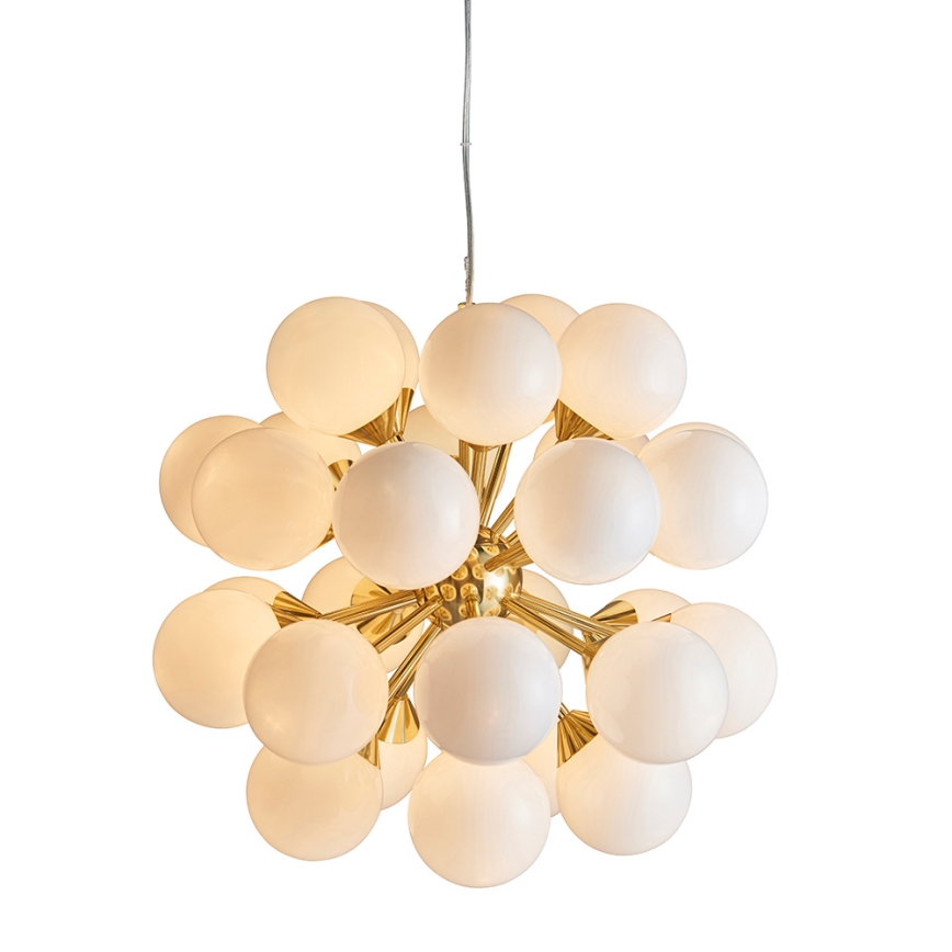 Endon 76499 - Luster na lanku OSCAR 28xG9/18W/230V zlatý