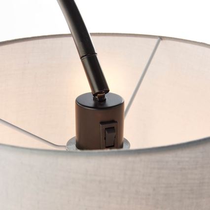 Endon 78163 - Stojacia lampa CARLSON 1xE27/60W/230V šedá/čierna