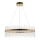 Endon 81908 - LED Stmievateľný luster na lanku ADRIEL LED/58W/230V 3000K pr. 70 cm zlatá/číra