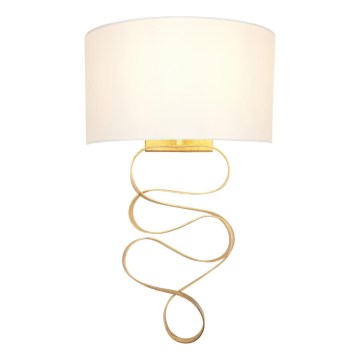 Endon 82070 - Nástenné svietidlo 1xE27/10W/230V biela/mosadz