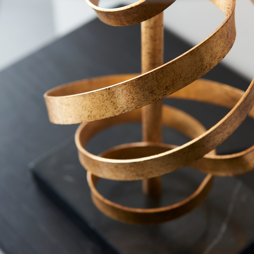 Endon 82071 - Stolná  lampa 1xE27/10W/230V biela/mosadz/čierna