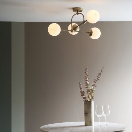 Endon 90843 - Prisadený luster ONTARIO 4xE14/7W/230V mosadz