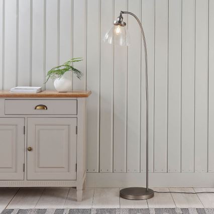 Endon 91741 - Stojacia lampa HANSEN 1xE27/40W/230V matný chróm