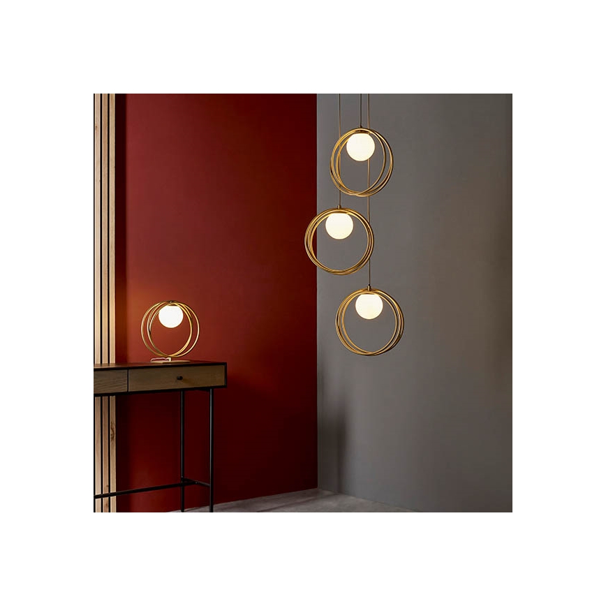 Endon 92491 - Stolná lampa EMILIO 1xG9/3W/230V zlatá