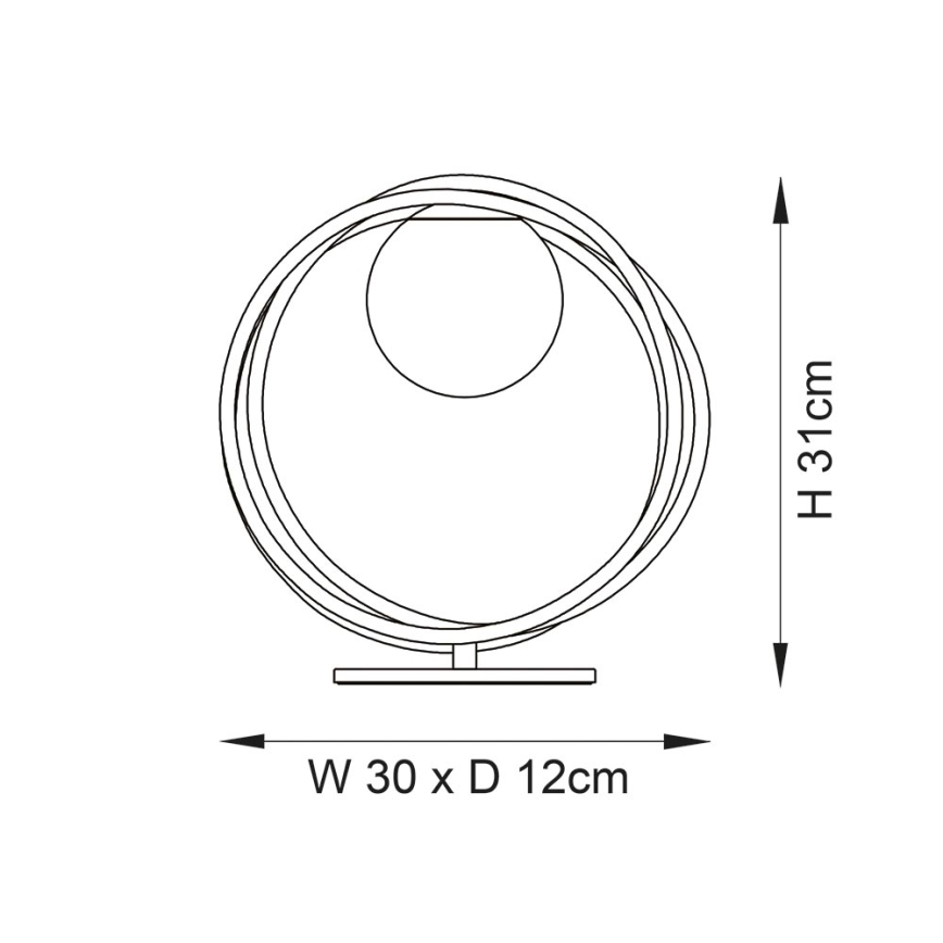 Endon 92491 - Stolná lampa EMILIO 1xG9/3W/230V zlatá