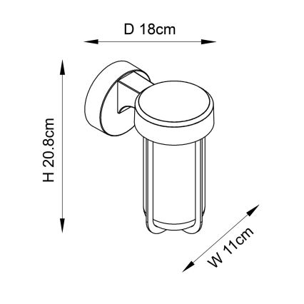 Endon 92782 - LED kúpeľňové nástenné svietidlo LED/8W/230V IP44 2700K matný chróm