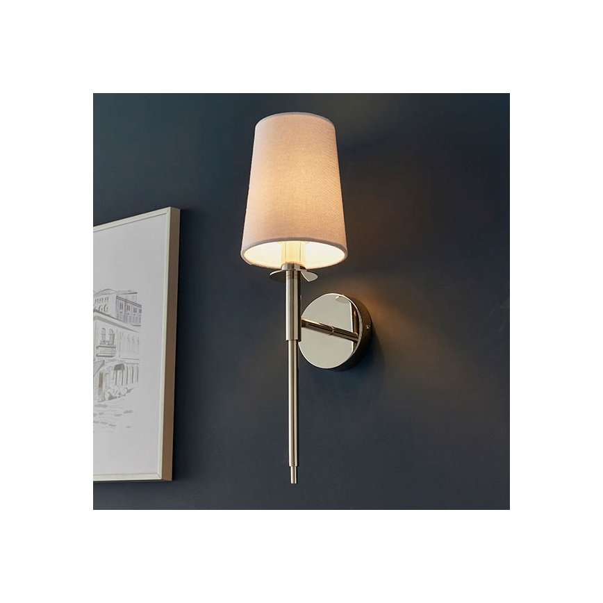 Endon 92949 - Nástenné svietidlo 1xE14/6W/230V biela/lesklý chróm