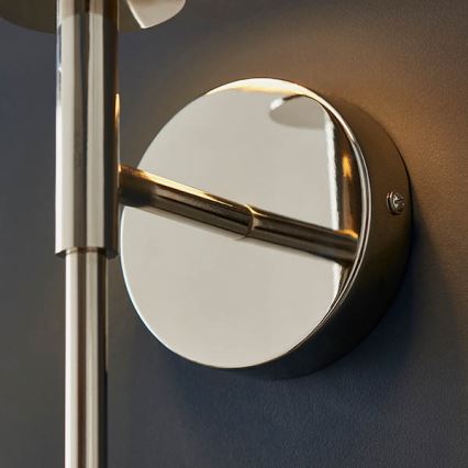 Endon 92949 - Nástenné svietidlo 1xE14/6W/230V biela/lesklý chróm