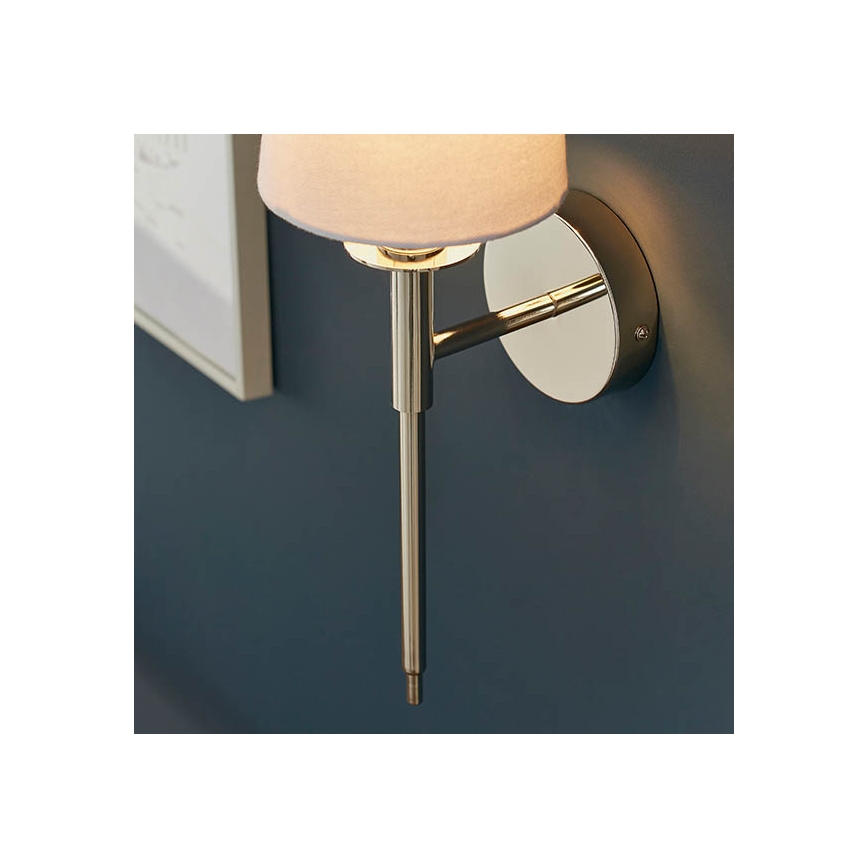 Endon 92949 - Nástenné svietidlo 1xE14/6W/230V biela/lesklý chróm