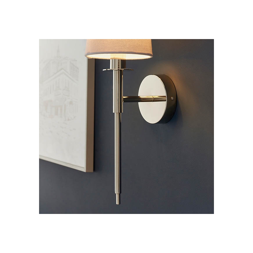 Endon 92949 - Nástenné svietidlo 1xE14/6W/230V biela/lesklý chróm