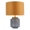 Endon 93067 - Stolová lampa ZINNIA 1xE27/10W/230V modrá/zlatá