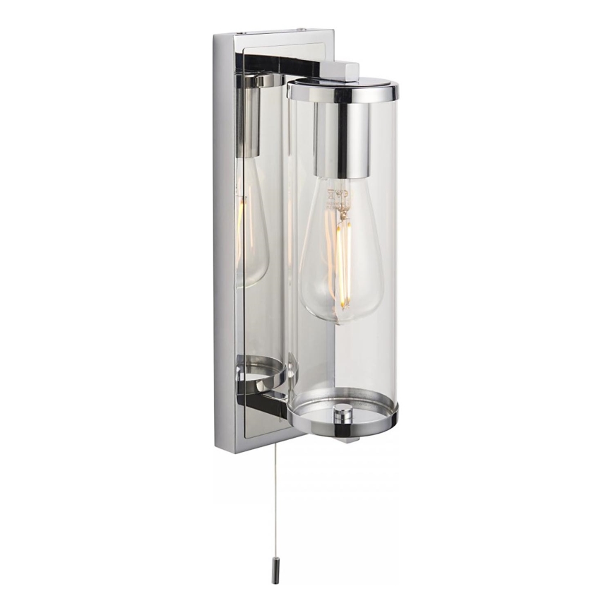 Endon 94074 - Kúpeľňové nástenné svietidlo TAYLOR 1xE27/10W/230V IP44 lesklý chróm