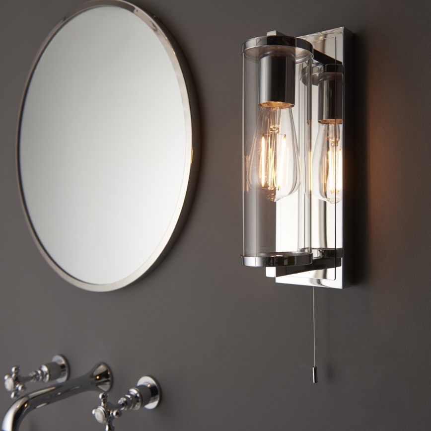Endon 94074 - Kúpeľňové nástenné svietidlo TAYLOR 1xE27/10W/230V IP44 lesklý chróm