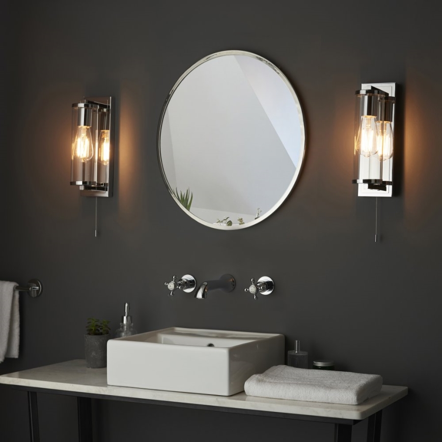 Endon 94074 - Kúpeľňové nástenné svietidlo TAYLOR 1xE27/10W/230V IP44 lesklý chróm
