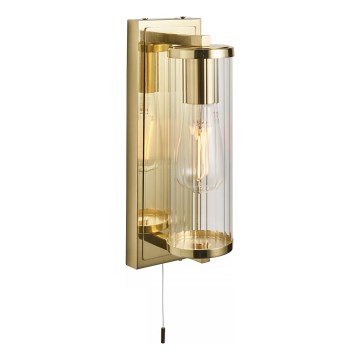 Endon 94075 - Kúpeľňové nástenné svietidlo TAYLOR 1xE27/10W/230V IP44 zlatá