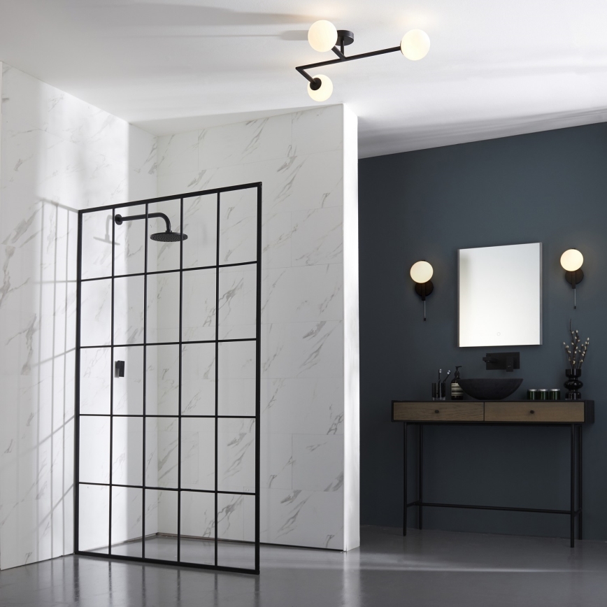 Endon 94081 - Kúpeľňové nástenné svietidlo SPA 1xG9/3W/230V IP44 čierne